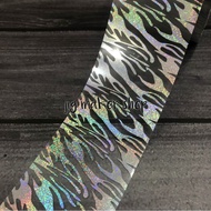 Hologram hot stamping foil zebra, width 20cm x 1 meter