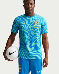 Brazil Academy Pro Men's Nike Dri-FIT Football Pre-Match Short-Sleeve Top
