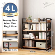 Furniture Rak buku Rak Susun 5 tingkat Rak besi siku lubang Rak gudang Rak Penyimpanan Rak Serbaguna