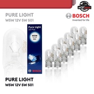 Bosch Bulb Pure Light W5W 12V 5W 501 Bundle of 10pcs