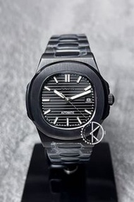 【定制】Seiko Mod Automatic Watch 41mm PP款 全黑殻黑色鸚鵡螺 精工改裝自動機械錶