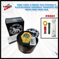 G-SHOCK RASTA GLX-6900XA-9 GLX-6900 Rastafarian Original Complete Set Free New Set B&B Rarely Used R