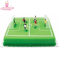 BAOEUOI36 Set of 9 Soccer Toppers Cake Decorations 9 Soccer Players Home for Birthday Cake