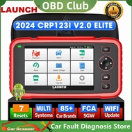 Launch X431 CRP123I V2.0 Obd2 เครื่องสแกนเนอร์ 2025 คันเร่งใหม่ล่าสุด Relearn เครื่องมือวินิจฉัยรถยน
