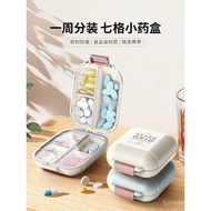Japanese Pill Pill Box Portable Sub-Packing Portable Small Old Man Seven Days a Week Mini Storage Bo