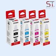 Canon GI-790 / GI 790 / GI790 Black Cyan Magenta Yellow Refill Ink Bottles for Canon PIXMA G1000 G20