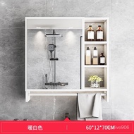 Bathroom Dressing Mirror Cabinet Wall-Mounted Washstand Toilet Mirror Storage Integrated Cabinet Bathroom Mirror Cabinet