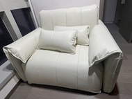 電動梳化床 真皮 可半躺 可語音控制 1.3米闊 有儲物櫃桶 沙發 sofa