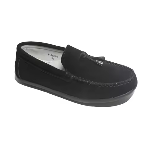 Fashion Flats For Children Casual Comfortable Suede Leather Slip On Tassel Shoes Boys Kids Moccasin 