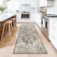 YOUFORTONG 3x7 Hallway Runner Rug: Machine Washable Vintage Runners for Kitchen Enrtyway Non-Slip Lo