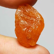พลอย ก้อน โกเมน สีส้ม สเปสซาไทท์ การ์เน็ต ดิบ ธรรมชาติ แท้ ( Unheated Natural Spessartite Garnet ) หนัก 23.5 กะรัต