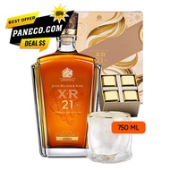 John Walker & Sons XR 21 Years 750ml Gift Set w/ Glass & 4 Whisky Stones