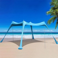 Family Beach Awning Sun Shade 2.1Mx2M/3Mx3M Ultralight Sun Shade Tent With Sandbag UPF50+ UV portabl
