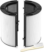 2-IN-1 Filter Replacement for Dyson PH01 HP07 HP10 TP07 TP10 TP09 HP09 HP06 TP06 Air Purifier 360 Combi Glass Pure Cool Hot Humidify Fan, 2-IN-1 HEPA + Carbon Filter (Upgraded), Black,1 Pack