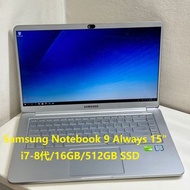 Samsung Notebook 9 Always 15“(i7-8代/16GB RAM/512GB SSD)SH0190176