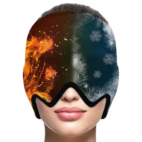 Migraine Relief Cap 360-Degree Magic Gel Migraine Ice Head Wrap Comfortable Stretchable Real Migrain