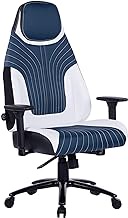 Massage Gaming Office Chair - Metal Base and Special Wave Support High Back Reclining Racing Game Computer Desk Chair Ergonomic Leather Executive Chair