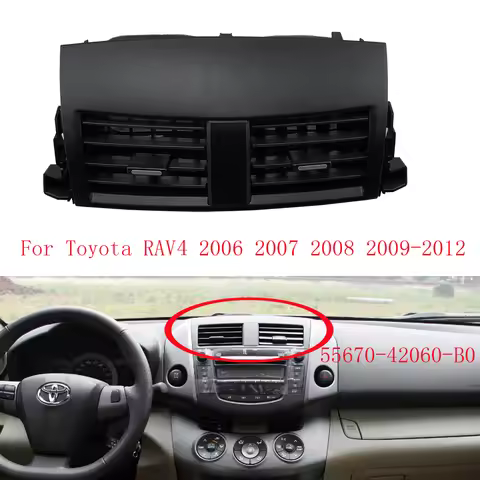 Dash Trim 55670-42060-B0 Center A/C Dashboard AC Air Vent Panel Outlet 55670-0R010-B0 Fit For Toyota