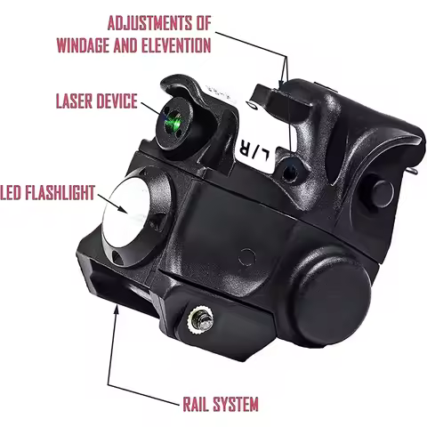 @New Tactical Compact Pistol Light Flashlight Gun + Green Red Laser Sight Taurus G2C PX4 walther Hun