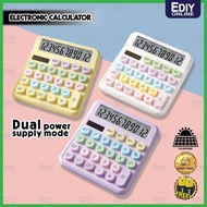【 12 Digits / SOLAR 】Portable Electronic Dual Power Mode Calculator Casio Canon Student Stationery L
