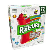 FRUIT ROLL-UPS - 72卷 果汁卷卷軟糖 派對分享裝 (士多啤梨 & 熱帶水果) 平行進口