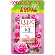 LUX BODY WASH SOFT ROSE SABUN MANDI CAIR REFILL 900ML Terlarisss