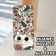 G41 - HUAWEI NOVA 5T Silicone - HUAWEI NOVA 5T pro camera Softcase - CUTE CAT Motif - Flexible rubbe