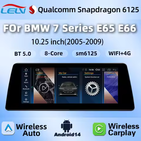 Wireless Carplay Android Auto new Android screen Car Radio For BMW 7 Series E65 E66 CCC System Multi