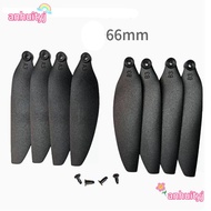 AHTY Remote Control Drone Parts, Plastic 58mm/66mm Folding Propeller Blades,  Universal Black Quadco