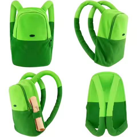 DAZCOS Kids Cute Game Finn Mens Anime Cosplay Hat Backpack White Bunny Ears for Easter Day Costume H