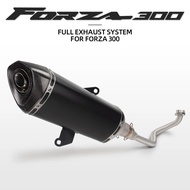For Forza300 Forza 300 Forza 250 Forza250 2018-2020 Slip on Full Motorcycle Exhaust Muffler system M