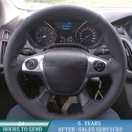 Customized Car Steering Wheel Cover Original Steering Wheel Braid For Focus 3 2012-2014 C-MAX 2011-2014 KUGA Escape 2013