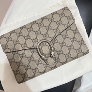 GUCCI 老花酒神WOC鏈條包