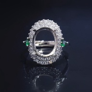 DY Affordable S925 Silver Ring Holder 45678910mm D DY 款实惠 S925银戒指空托 45678910mm DIY活口可调 豪镶钻胶水416NH
