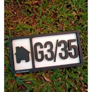 KAYU Embossed House Numbers Wooden House Numbers Wooden House Numbers Wooden Craft Wooden Letters Em