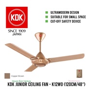 KDK Regulator Ceiling Fan 48" Copper K12WO 3 blade Junior Fan [ TWIN PACK ]