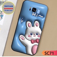 Samsung S8 / Samsung S8 Plus Phone Case - cute And cute Rabbit Bear Print