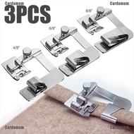 {carda} 3Pcs/Set domestic sewing machine foot presser rolled hem feet for brother