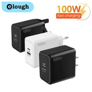 Elough Dual Fast Charging 100W A+C Mobile Phone Charger Super Fast Charging Multi Port Power Charger