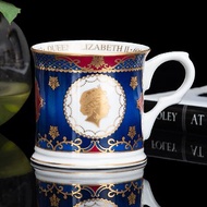 英國製Royal Worcester女王2013王者之風紀念細緻骨瓷生日馬克杯