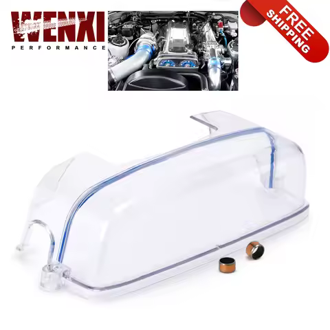 Free Shipping Turbo Cam Pulley Timing Belt Cover Clear For 2JZ Toyota Supra Aristo JZZ31 JZA80 JZS14