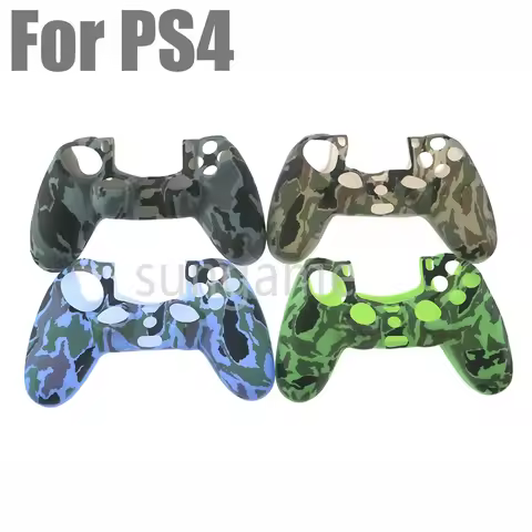 10pcs Water Transfer Printing Silicone Case for PlayStation 4 PS4 Controller Protection Skin Gamepad