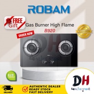 【READY STOCK】ROBAM Built-In Gas 2 Burner Gas Stove Kitchen Appliances - B920