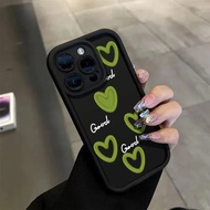 苹果手机壳iPhone case绿色爱心iPhone151413ProMax手机壳苹果1211全包防摔XR|XS|X软壳新款2026.1.17