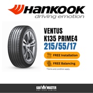 215/55/17 Hankook Ventus K135 Prime4 (With Installation)