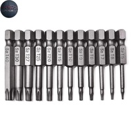 SC Magnetic Torx Screwdriver Bits T6-T40 with 1/4" Hex Shank, Screwdriving Security Bit Tamper Proof