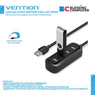 USB Hub 4 Port VENTION VAS-J43-B050 USB 2.0 4Port OTG 0.5 Meter Black