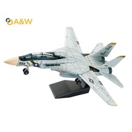 A&W 1:72 Scale F-14 Tomcat Fighter Jet Model - White &  ABS Plastic Aircraft With Detailed Design, 1