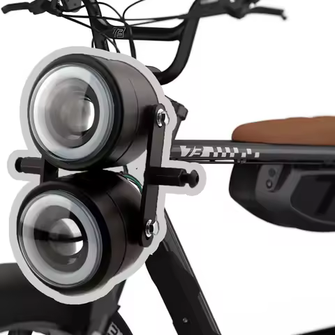 Led Headlight Kits 4" Headlamp Motorcycle Twin Front Headlight 12V Head Lights For Super73 Plug and 