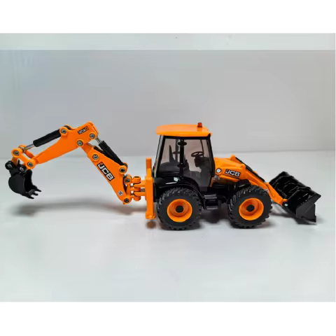 Diecast 1:50 Scale 4CX Backhoe Loader Engineering Alloy Vehicle Toys Cars Model Classics Adult Souve